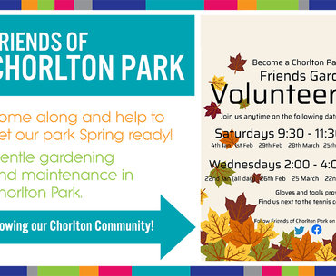 Image of Upcoming volunteer days with the Friends of Chorlton Park