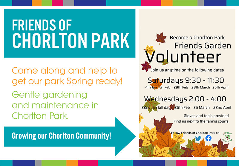 Image of Upcoming volunteer days with the Friends of Chorlton Park