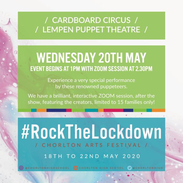 Image of #RockTheLockdown - Special Event with Lempen Puppet Theatre Co, 20th May 2020